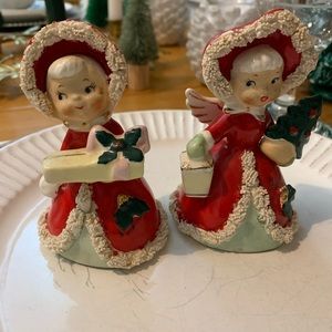 VINTAGE 1950’s NAPCO ANGEL BELLS - ANTIQUE - set of 2